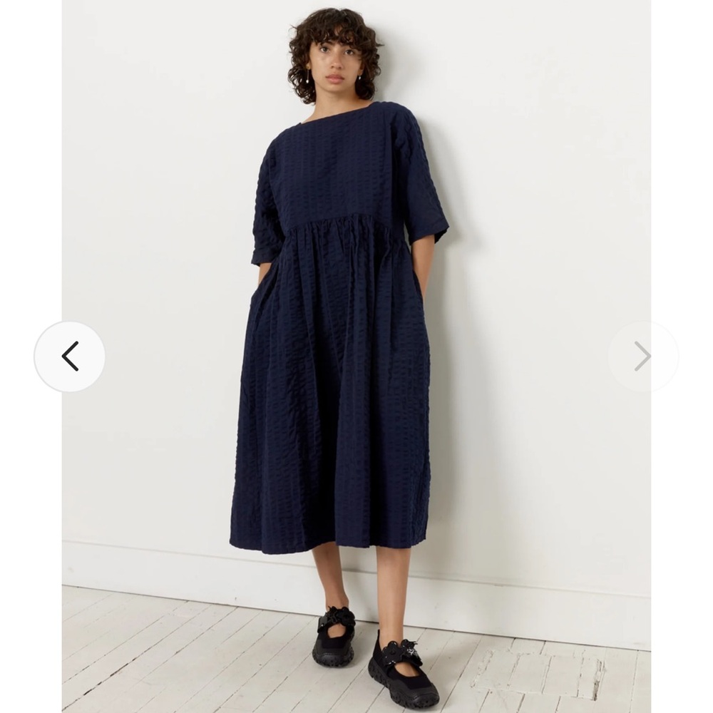 Black Crane Tradi Dress in Navy